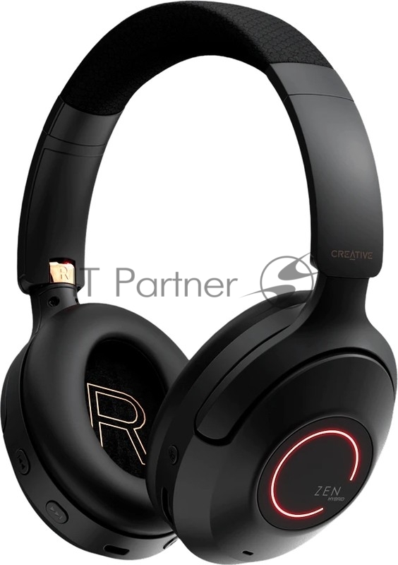 Гарнитура мониторные Creative Zen Hybrid Pro 1.2м черный беспроводные bluetooth оголовье (51EF1040AA000)