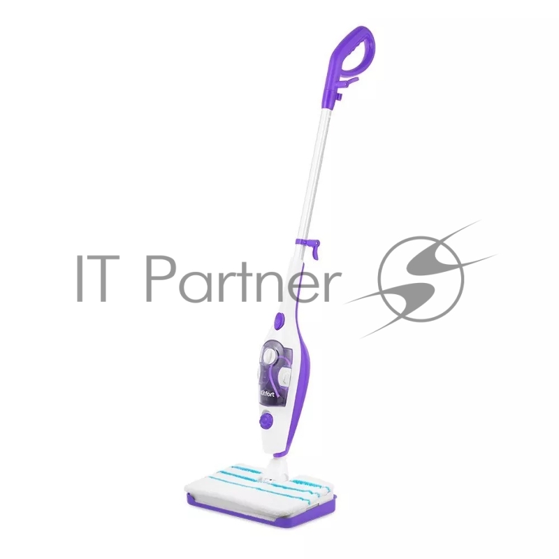 Швабра паровая Kitfort КТ-1050 1500Вт белый/фиолетовый