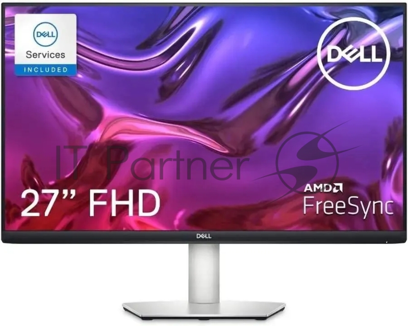 Монитор Dell 27 S2723HC серебристый/черный IPS LED 16:9 HDMI M/M матовая HAS Piv 300cd 178гр/178гр 1920x1080 75Hz FreeSync FHD USB