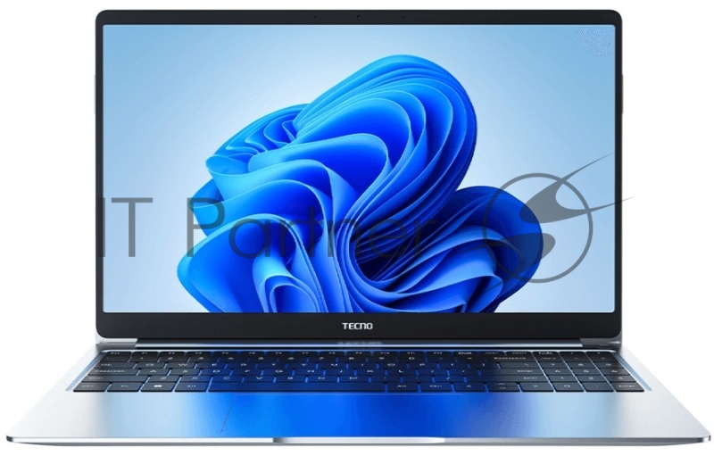 Ноутбук TECNO Megabook T1 T15DA Ryzen 7 5800U 16Gb SSD 1Tb AMD Radeon Graphics 15,6 FHD IPS Cam 70Вт*ч No OS Серебристый 4894947015250