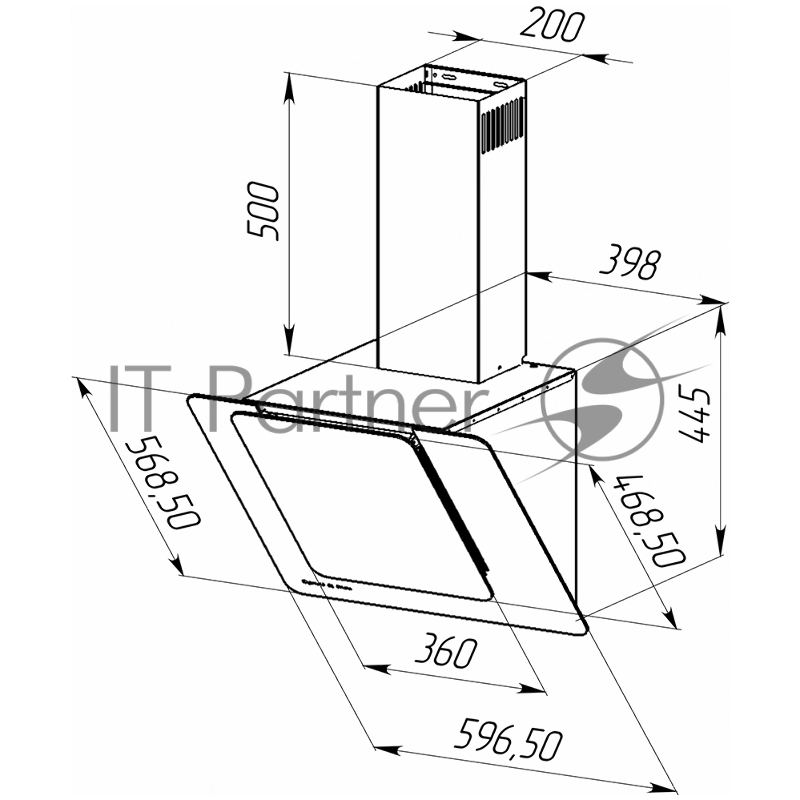 Вытяжка каминная Zigmund & Shtain K 150.6 W