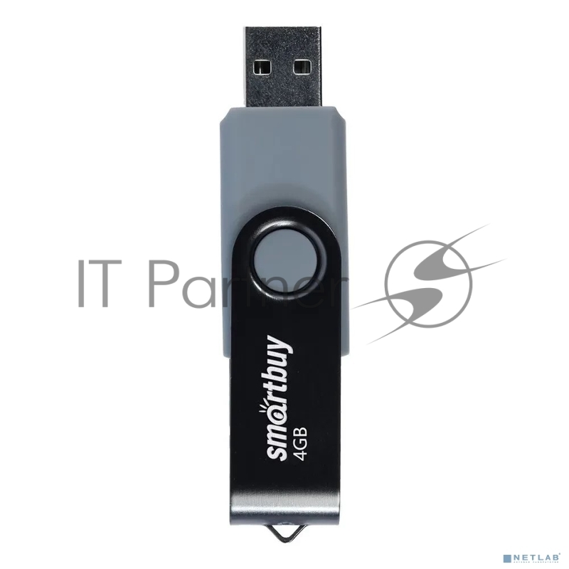 Флеш диск SmartBuy 4GB Twist Black (SB004GB2TWK)