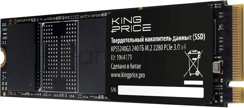 Накопитель SSD KingPrice PCIe 3.0 x4 240GB KPSS240G3 M.2 2280