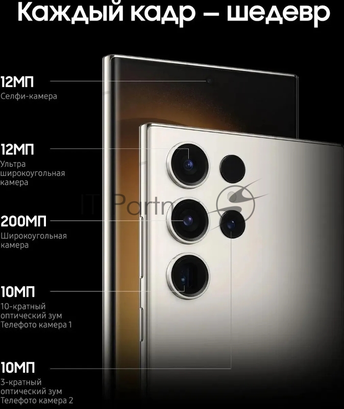 Смартфон Samsung SM-S918B Galaxy S23 Ultra 5G 512Gb 12Gb кремовый моноблок 3G 4G 2Sim 6.8 1440x3088 Android 13 200Mpix 802.11 a/b/g/n/ac/ax NFC GPS GSM900/1800 GSM1900 TouchSc Protect