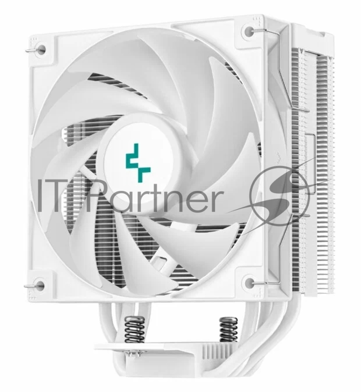 Кулер DEEPCOOL AG400 DIGITAL WH LGA1700/1200/115X/AM5/AM4 (9шт/кор, TDP 220W, PWM, Fan 120mm, 4 тепл. трубки, черный) RET