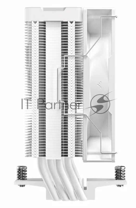 Кулер DEEPCOOL AG400 DIGITAL WH LGA1700/1200/115X/AM5/AM4 (9шт/кор, TDP 220W, PWM, Fan 120mm, 4 тепл. трубки, черный) RET