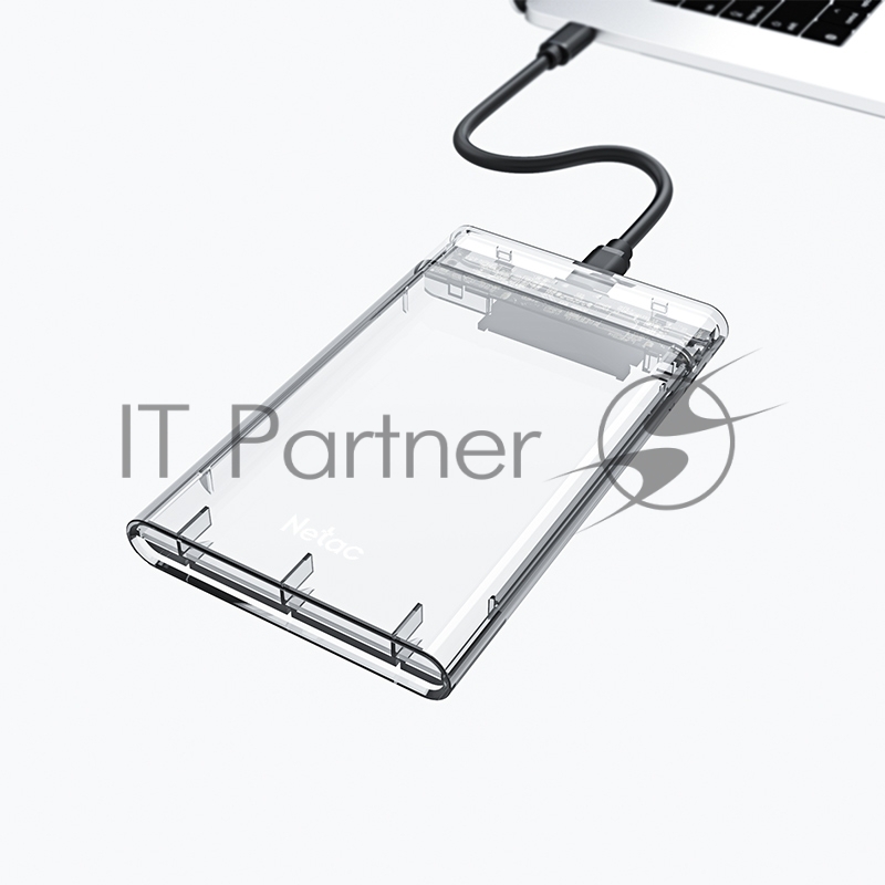 Внешний корпус NETAC WH11 <NT07WH11-30AC> для HDD/SSD 2.5 SATA -> USB3.0 прозрачный