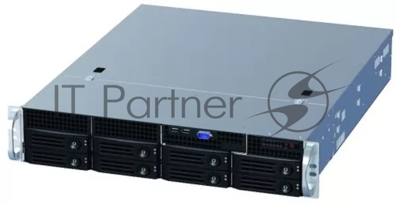Серверный корпус 2U rackmount, 8+1 trays, 550W CRPS PSU(1+1) / 21 depth chassis / Supports ATX, Micro-ATX and Mini-ITX motherboards
