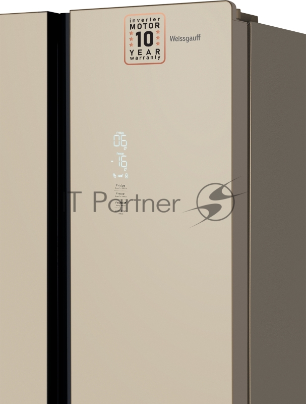 Холодильник Weissgauff WCD 450 BEG NoFrost Inverter