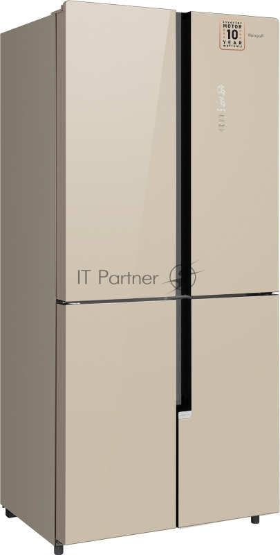 Холодильник Weissgauff WCD 450 BEG NoFrost Inverter