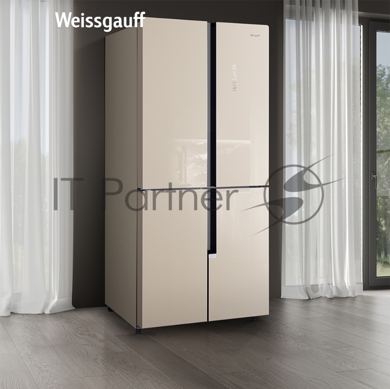 Холодильник Weissgauff WCD 450 BEG NoFrost Inverter