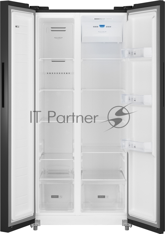 Холодильник Weissgauff WSBS 500 Inverter NoFrost Black