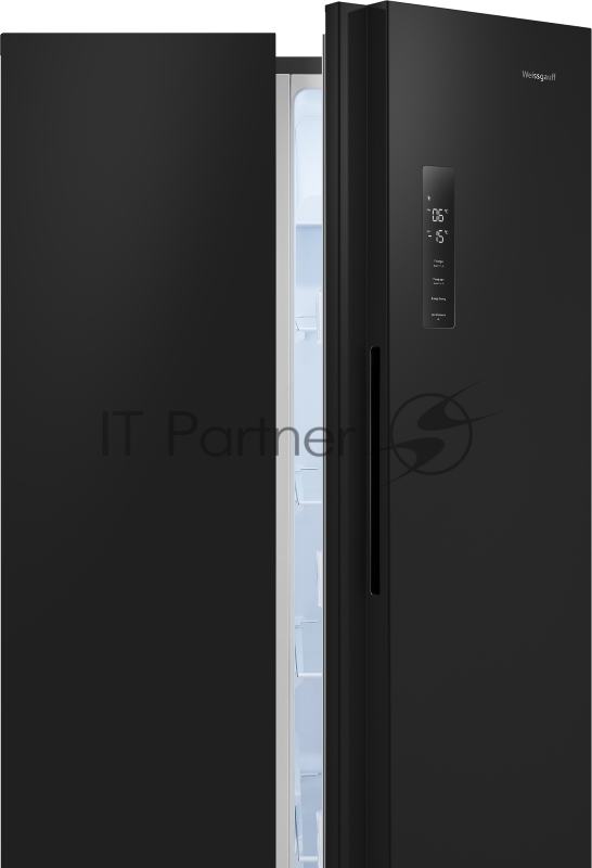 Холодильник Weissgauff WSBS 500 Inverter NoFrost Black