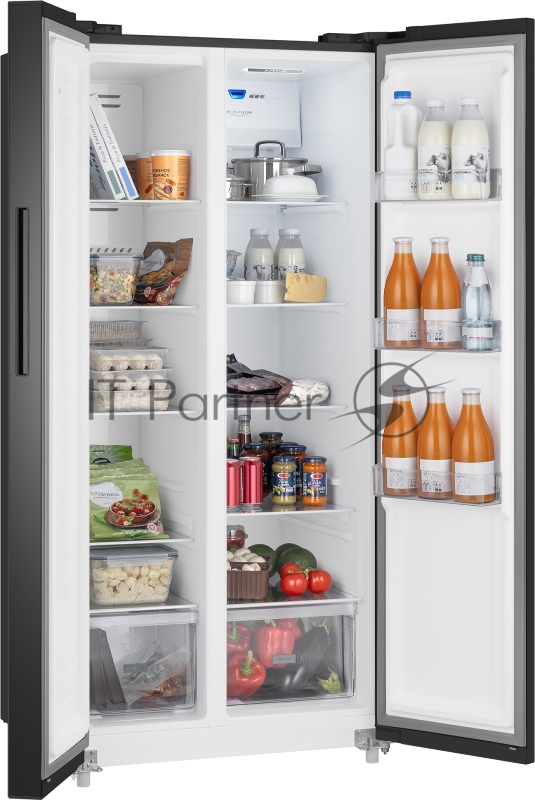 Холодильник Weissgauff WSBS 500 Inverter NoFrost Black