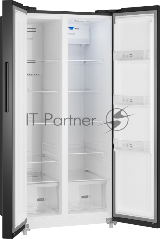 Холодильник Weissgauff WSBS 500 Inverter NoFrost Black