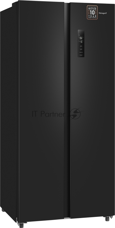 Холодильник Weissgauff WSBS 500 Inverter NoFrost Black