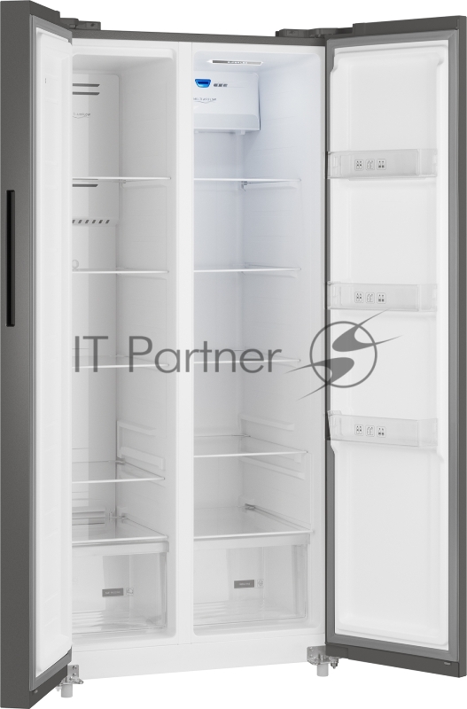 Холодильник Weissgauff WSBS 500 Inverter NoFrost Dark Grey