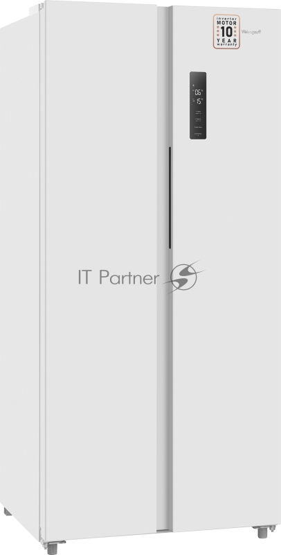 Холодильник Weissgauff WSBS 500 Inverter NoFrost White