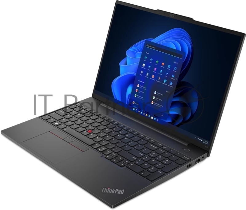 Ноутбук Lenovo ThinkPad E16 GEN 1 Core i5 1335U 8Gb SSD512Gb Intel UHD Graphics 16 IPS WUXGA (1920x1200) noOS black WiFi BT Cam (21JN009KRT)