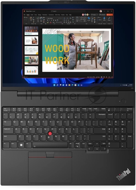 Ноутбук Lenovo ThinkPad E16 GEN 1 Core i5 1335U 8Gb SSD512Gb Intel UHD Graphics 16 IPS WUXGA (1920x1200) noOS black WiFi BT Cam (21JN009KRT)