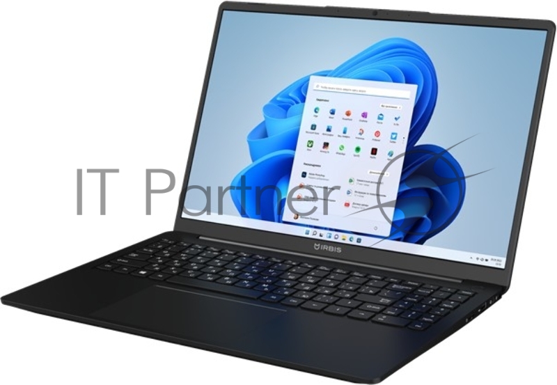 Ноутбук IRBIS 16NBC1501 15.9 WQXGA IPS/AMD Ryzen5 5500U/16Gb/512GB/Windows11/под клавиш/металл+пластик/черный/1