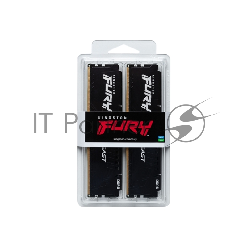 Модуль памяти Kingston Fury Beast KF556C40BBK2-64 DDR5 - 2x 32ГБ 5600, DIMM, Ret