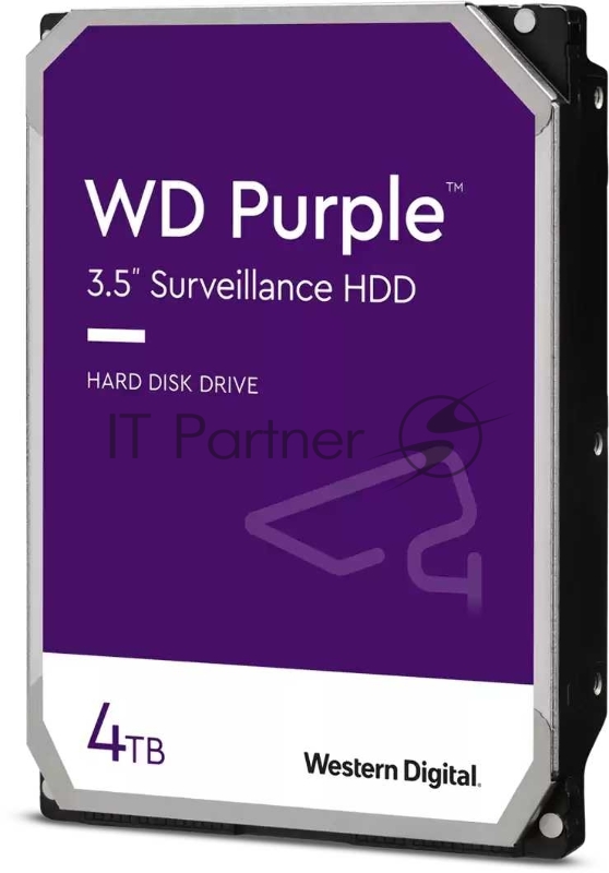 Жесткий диск Western Digital SATA-III 4Tb WD40PURZ Video Purple (5400rpm) 64Mb 3.5