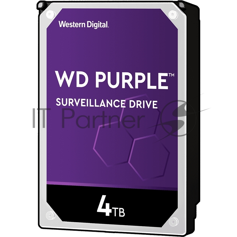 Жесткий диск Western Digital SATA-III 4Tb WD40PURZ Video Purple (5400rpm) 64Mb 3.5