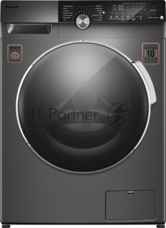 Стиральная машина Weissgauff WM 59412 DC Inverter Steam Silver