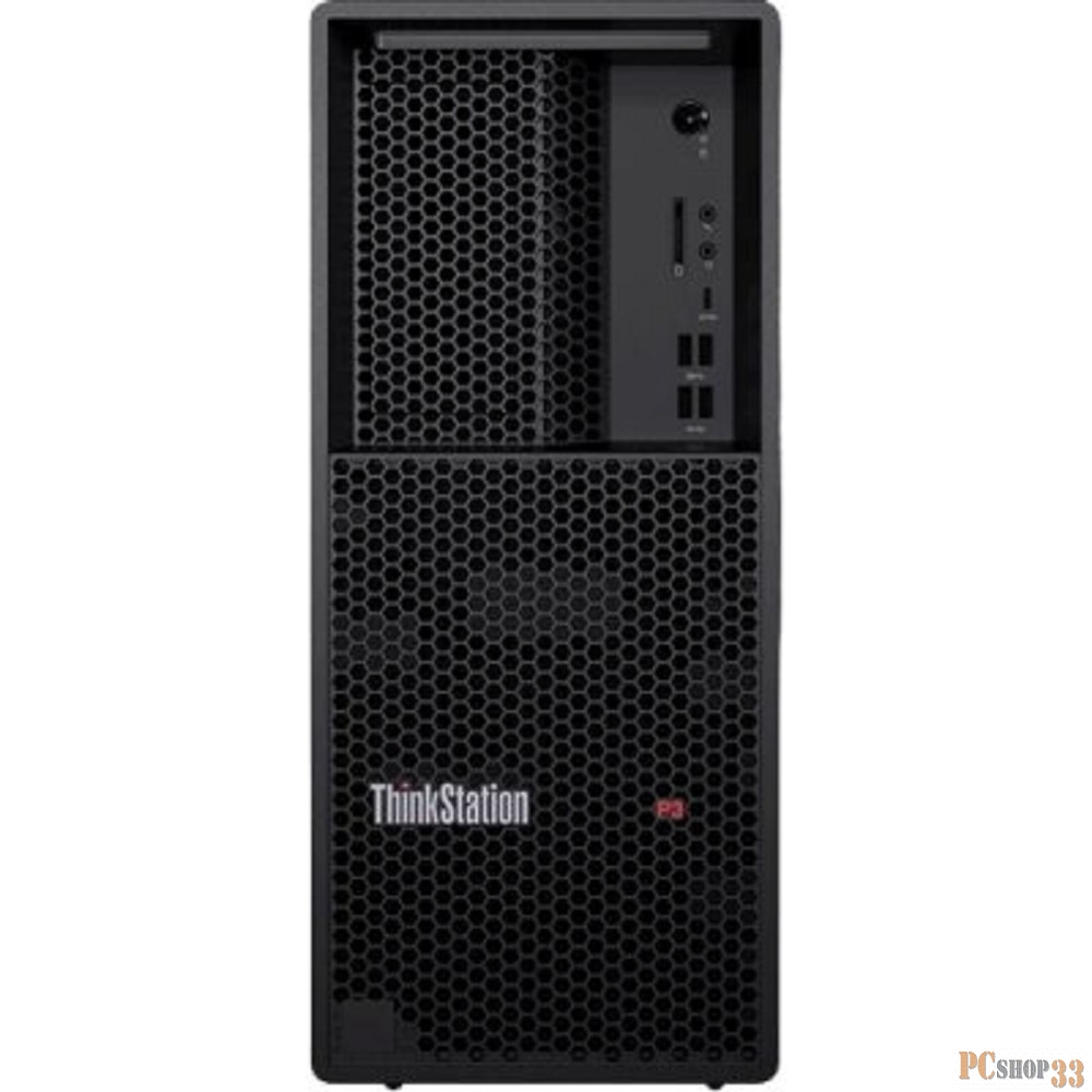 Компьютер Lenovo ThinkStation P3t MT Core i9 13900 (3.6) 32Gb SSD1TbUHDG 770 DVDRW CR Windows 11 Professional 64 GbitEth 750W мышь клавиатура черный (30GS0040RU)