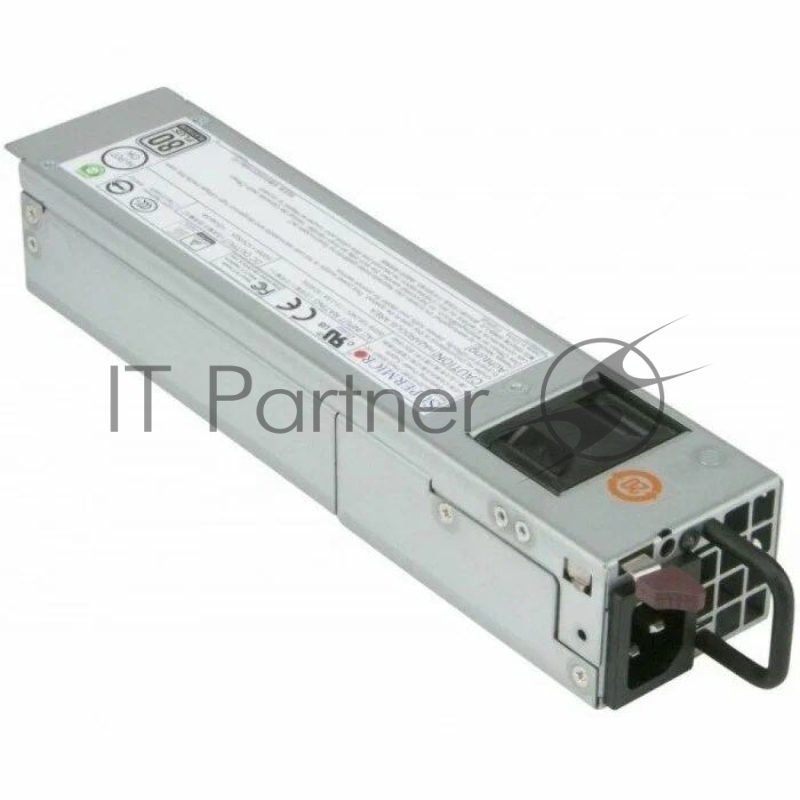 Блок питания PWS-609P-1R2 1U, platinum efficiency, 600W, AC input: 100-127/200-240Vac