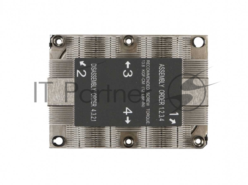 Радиатор Supermicro 1U Passive CPU Heat Sink Socket LGA3647-0 (SNK-P0067PSM)