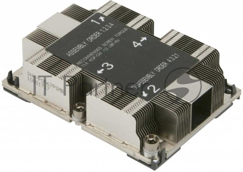 Радиатор Supermicro 1U Passive CPU Heat Sink Socket LGA3647-0 (SNK-P0067PSM)