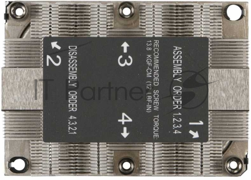 Радиатор Supermicro 1U Passive CPU Heat Sink Socket LGA3647-0 (SNK-P0067PSM)