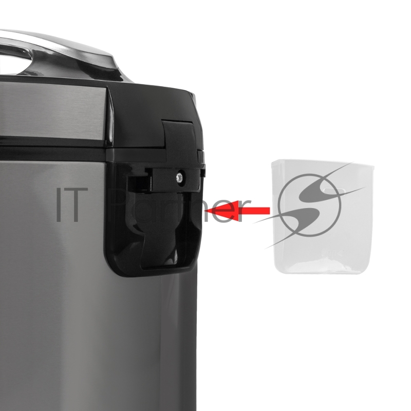 Мультиварка электрическая Endever Vita-124, черный/стальной, мощность 1000 Вт, емкость 5л, 16 авторежимов работы,книга рецептов, 4 шт/уп.