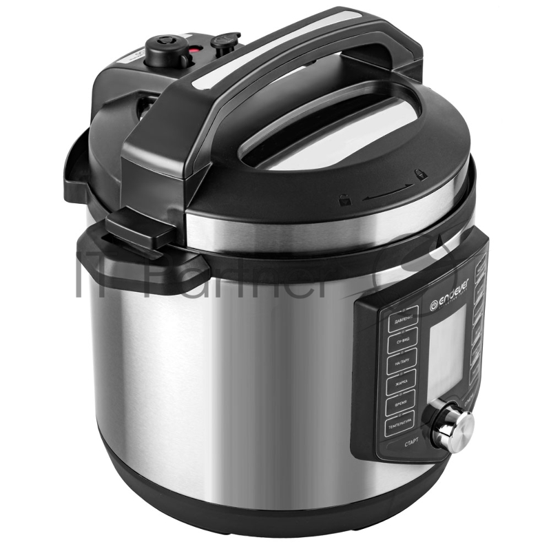 Скороварка-мультиварка электрическая Endever Vita-131, черный/стальной, мощность 1200 Вт, емкость 6л, 38 авторежимов работы, книга рецептов, 2 шт/уп.