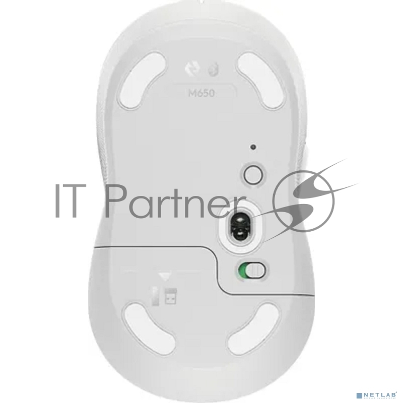 Мышь Logitech M650 белый/серый оптическая (4000dpi) беспроводная BT/Radio USB (4but)
