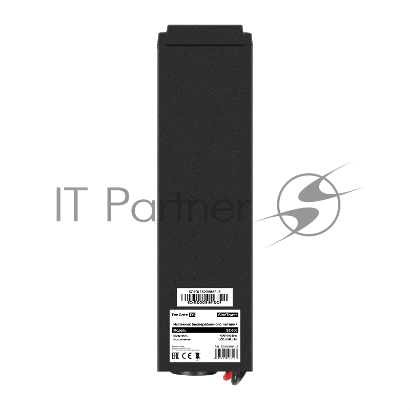 Комплект ИБП EX295986RUS + батарея 150Aч EX282990RUS 1шт (инвертор, синус, для котла) ExeGate SineTower SZ-600.LCD.AVR.1SH <600VA/360W, чистый синусоида, LCD дисплей, AVR, 1*Schuko, линейно-интерактивный, Black> + батарея ExeGate DT 12150 (12В, 150Ач