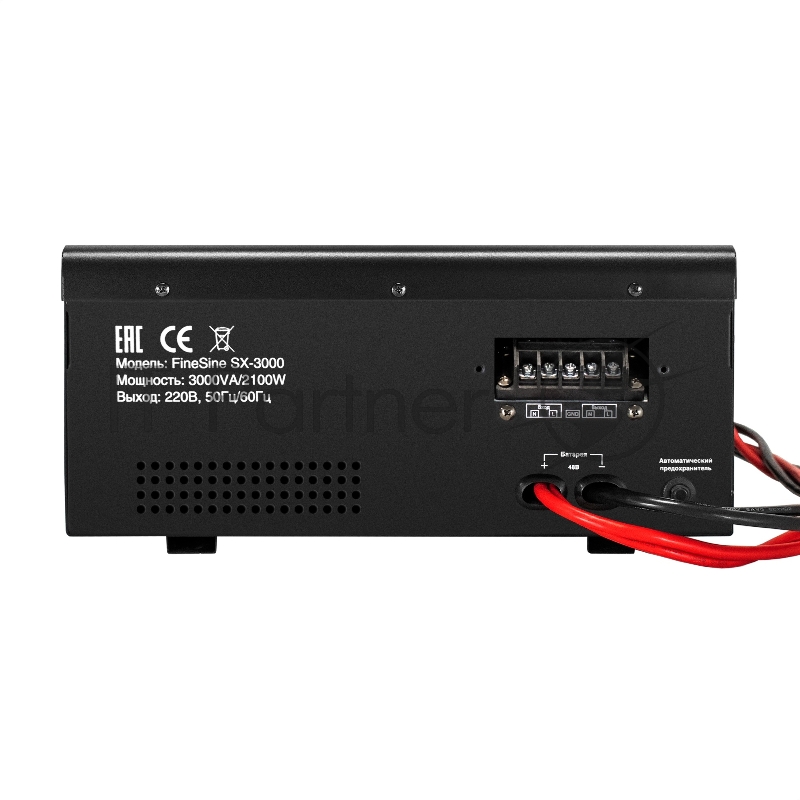 Комплект ИБП EX296003RUS + батарея 80Aч EX285654RUS 4шт (инвертор, синус, для котла, настенный) ExeGate FineSine SX-3000.LCD.AVR.2SH.T <3000VA/2100W, чистая синусоида, цветной LCD-дисплей, AVR, 2*Schuko+клеммы, линейно-интерактивный, крепление настен