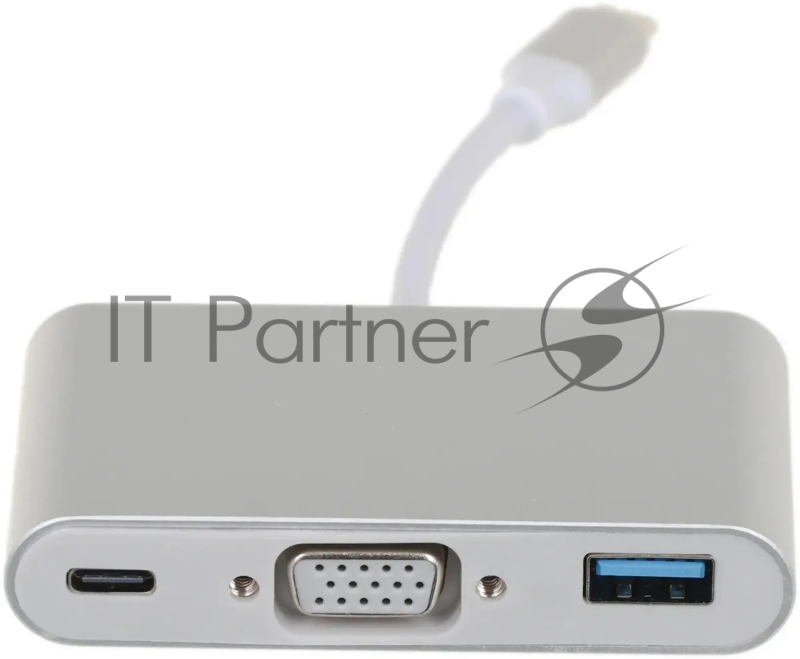 Разветвитель USB-C Palmexx 1порт. серебристый (PX/HUB-057)