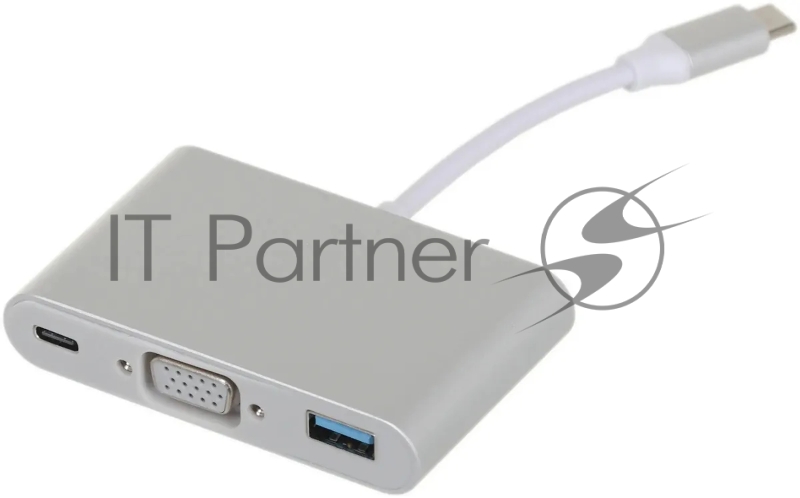 Разветвитель USB-C Palmexx 1порт. серебристый (PX/HUB-057)