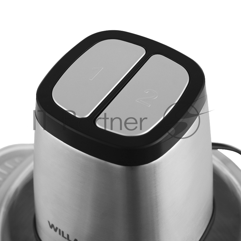 Измельчитель WILLMARK WMC-7290SS (550Вт, чаша из нерж стали 2л, 2 скорости, нескользящее основание)