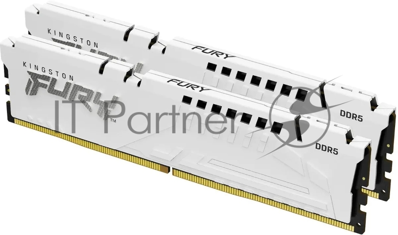 Оперативная память Kingston DRAM 64GB 5600MT/s DDR5 CL40 DIMM (Kit of 2) FURY Beast White XMP EAN: 740617333923