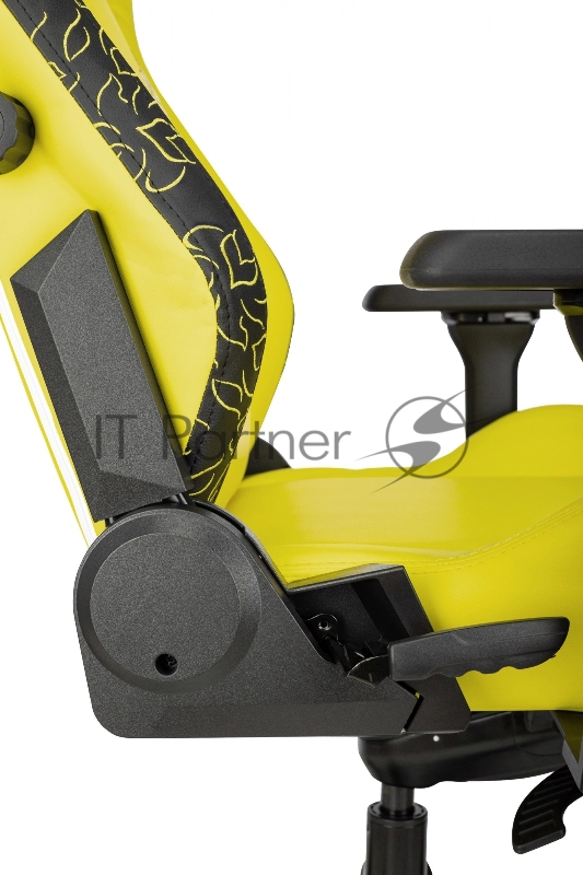 Кресло игровое Knight Craft Dragon желтый эко.кожа крестов. металл