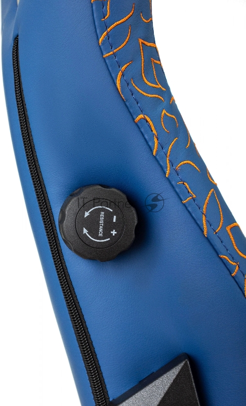 Кресло игровое Knight Craft Dragon синий эко.кожа крестов. металл