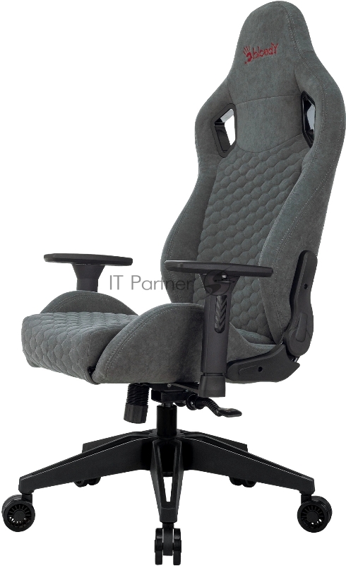 Кресло игровое A4Tech Bloody GC-770 серый соты с подголов. крестов.