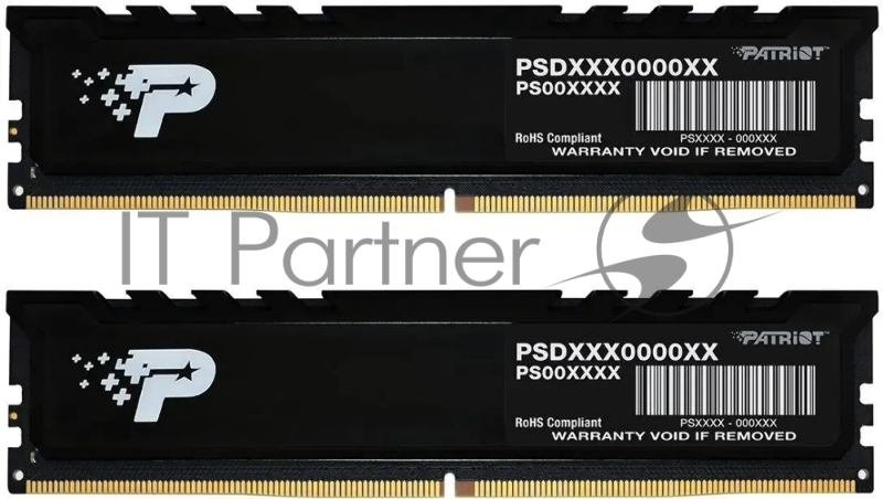 Оперативная память Patriot PSP516G4800KH18GB DDR5 4800 (2*8Gb) Signature Premium Радиатор 1.1 В