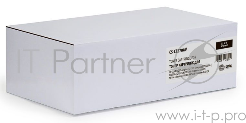 Тонер Картридж Cactus CS-CE270AV черный (13000стр.) для HP LJ Ent CP5525