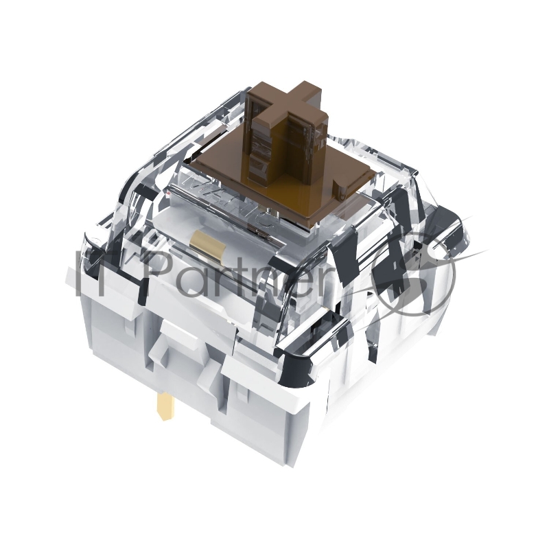 Проводная механическая клавиатура Gembird KB-G600-1, 87кл, Rainbow, коричн.свитчи, 1.8м, черная