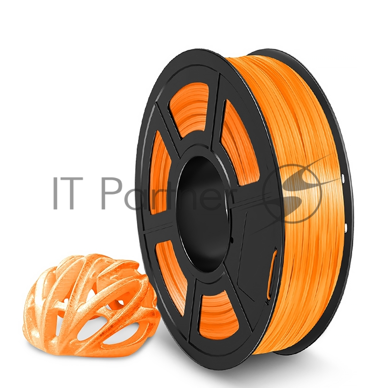 Филамент NVPRINT TPU Trans. Orange для 3D печати диаметр 1.75мм длина 165 метров масса 0,5 кг